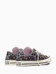 Converse Black/White Chuck Taylor All Over Floral Low Trainers - Image 6 of 6