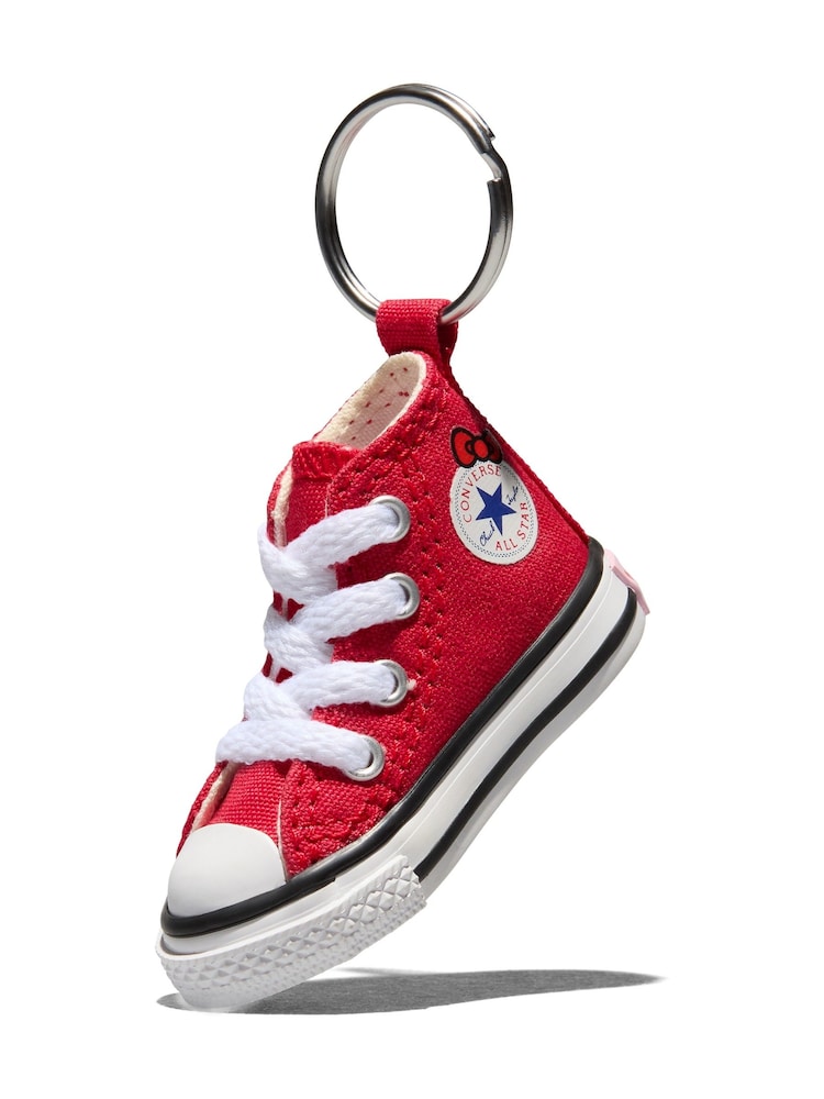 Crveno/Belo - Privezak za ključeve Converse Chuck Taylor All Star Hello Kitty - Slika 1 od 4