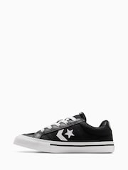 Converse Black/White Sport Casual Low Trainers - Image 2 of 7