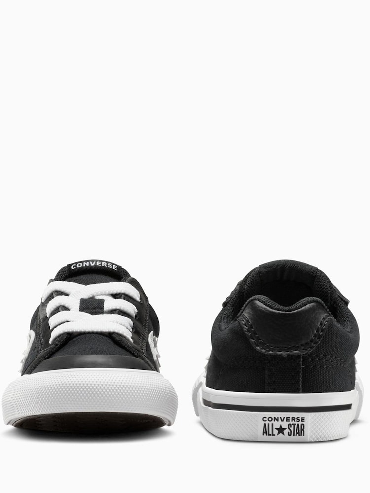 Converse Black/White Sport Casual Low Trainers - Image 2 of 7