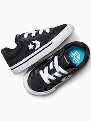 Converse Black/White Sport Casual Low Trainers - Image 5 of 7