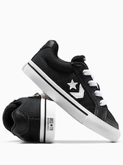 Converse Black/White Sport Casual Low Trainers - Image 7 of 7