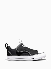 Converse Black/White Chuck Taylor Malden Street Slip On Trainers - Image 1 of 7
