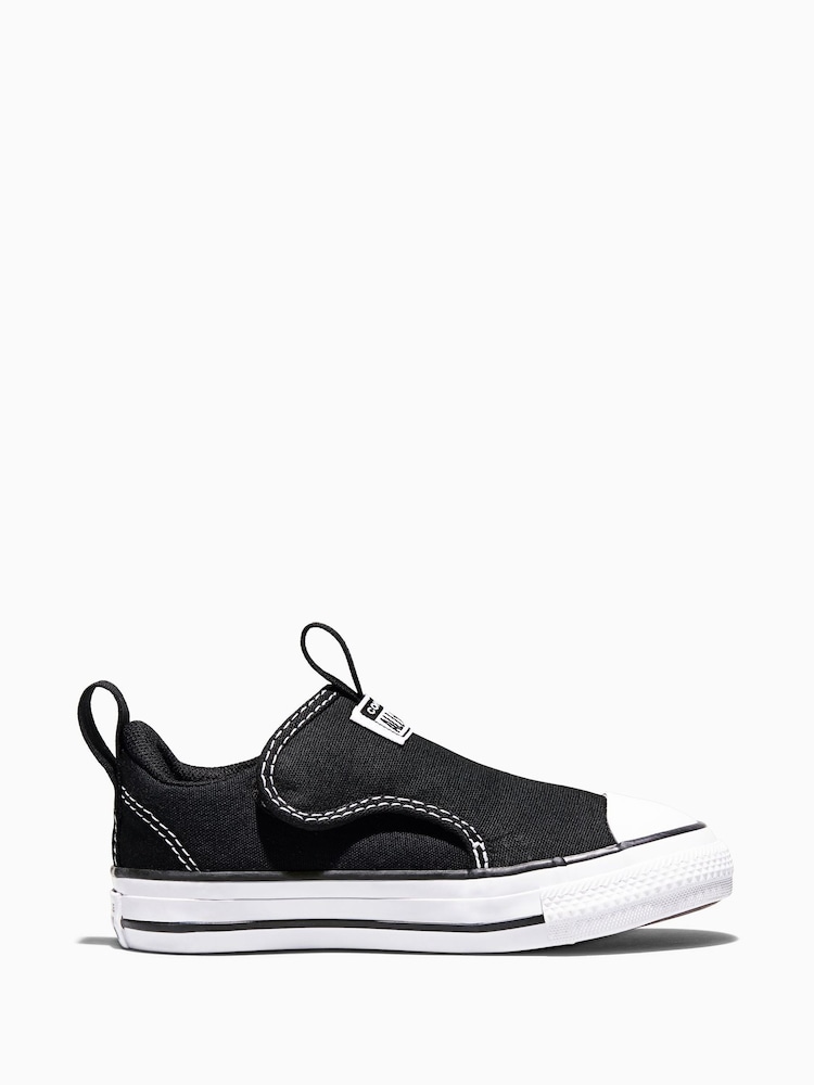 Converse Black/White Chuck Taylor Malden Street Slip On Trainers - Image 1 of 7
