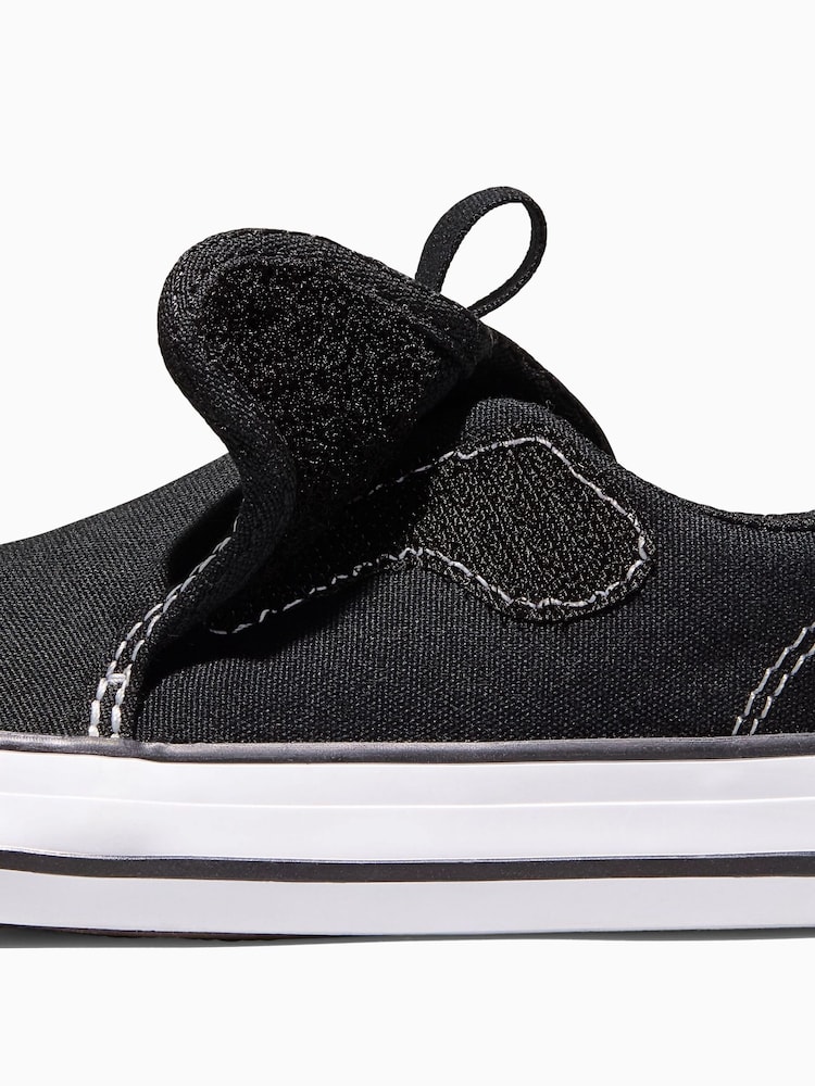 Converse Black/White Chuck Taylor Malden Street Slip On Trainers - Image 7 of 7