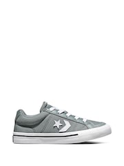 Converse Grey/White Sport Casual Low Trainers - Image 1 of 8