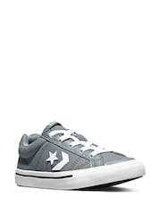 Converse Grey/White Sport Casual Low Trainers - Image 3 of 8