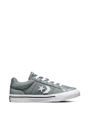 Converse Grey/White Sport Casual Low Trainers - Image 4 of 8