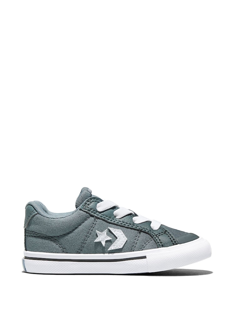 Converse Grey/White Sport Casual Low Trainers - Image 1 of 7