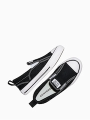 Converse Black/White Malden Low Slip On Trainers - Image 5 of 8