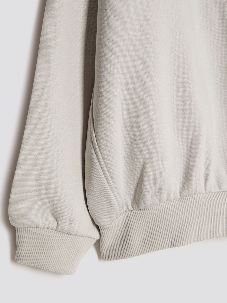 River Island Grey Boys Essentials Hoodie Co-Ord - Image 4 of 4