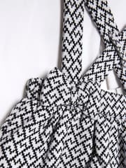River Island Cream Baby Girls Jacquard Pinny Dress Set - Image 5 of 5