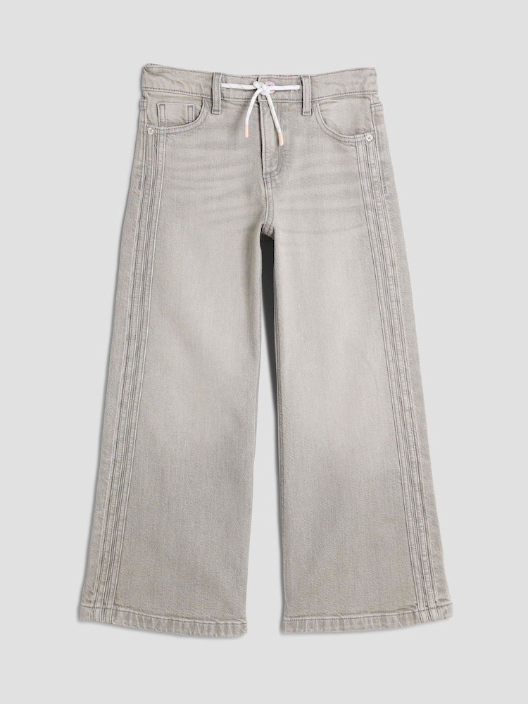 River Island Girls Pull On Wide Jeans - صورة 1 من 4