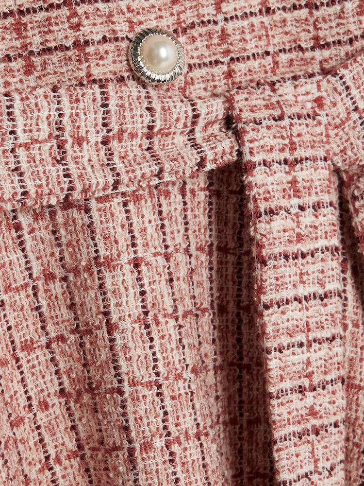 River Island Pink Girls Jersey Boucle Dress - Image 4 of 4