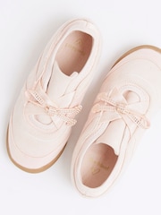 River Island Pink Girls Bow Thin Runner Trainers - Image 5 of 5