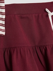 River Island Red Girls Stripe Polo Shirt and Skirt Set - Image 5 of 5