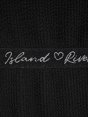 River Island Black Elastic Textured Swimsuit - Image 4 of 4