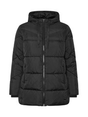 Yours Curve Black Short Sporty Padded Coat - Image 5 of 5