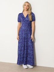 Long Tall Sally Blue Wrap Maxi Dress - Image 1 of 5