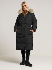 Casaco Parka Plush Acolchoado Yours Curve - Imagem 4 de 6