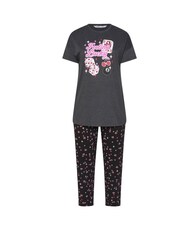 Yours Curve Pink Feeling Lucky Short Sleeve Wide Leg Pyjama Set - Image 5 of 5