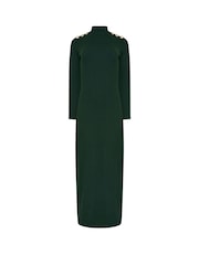 Long Tall Sally Green Button Shoulder Maxi Dress - Image 5 of 5