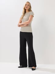 Long Tall Sally White Textured Slash Neck Top - Image 3 of 5
