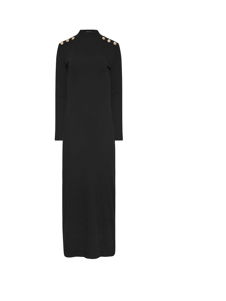 Buy Long Tall Sally Black Button Shoulder Maxi Dress from Next USA