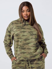 Yours Curve Green Limited Hoodie - Image 1 of 6