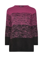 Yours Curve Pink Colourblock Jumper - Image 5 of 5
