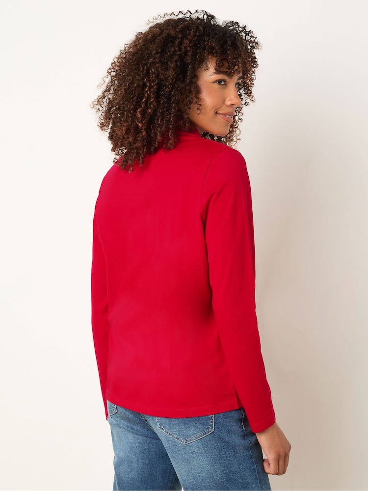 M&Co Red Plain Polo Shirt - Image 2 of 5 M&Co Red Plain Polo Shirt - Image 2 of 5