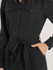 Long Tall Sally Black Long Sleeve Button Jumpsuit - Image 4 of 5