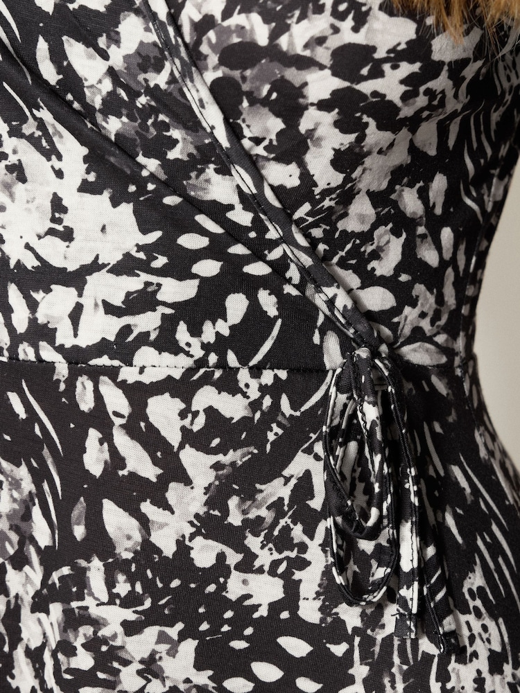 Long Tall Sally Black Wrap Maxi Dress - Image 5 of 5