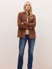 Long Tall Sally Brown Premium Suede Jacket - Image 4 of 10