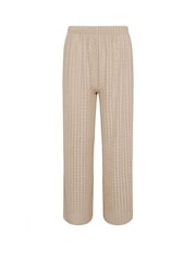 Natural - Calças de crochê PixieGirl Petite Wide Leg - Imagem 5 de 5