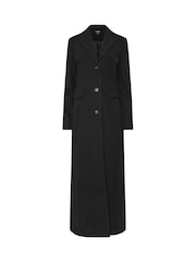 Long Tall Sally Black Maxi City Coat - Image 4 of 5