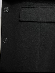 Long Tall Sally Black Maxi City Coat - Image 5 of 5