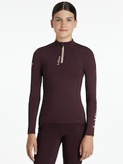 LeMieux Young Rider Classique Brown Base Layer Damson - Image 1 of 5