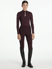 LeMieux Young Rider Classique Brown Base Layer Damson - Image 3 of 5