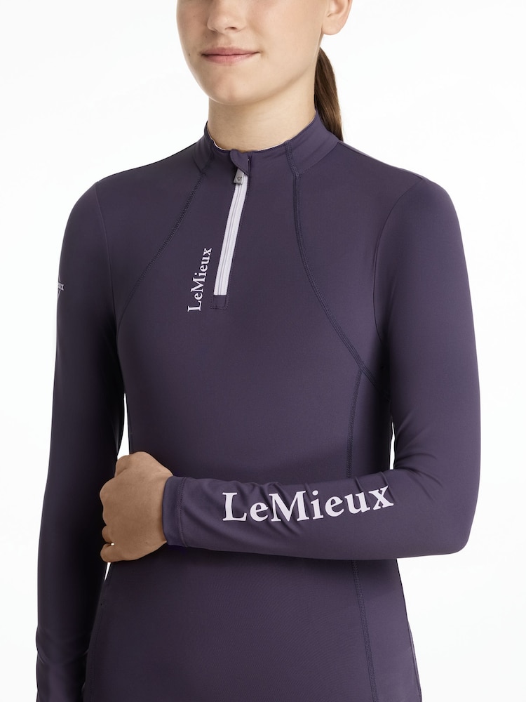LeMieux Blue Young Rider Classique Base Layer Juniper - Image 2 of 4