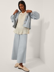Monsoon Cream Edith Floaty Lace Top - Image 3 of 4