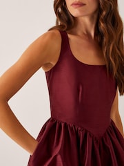 Monsoon Red Mya Fit and Flare Midi Dress - Image 4 of 5