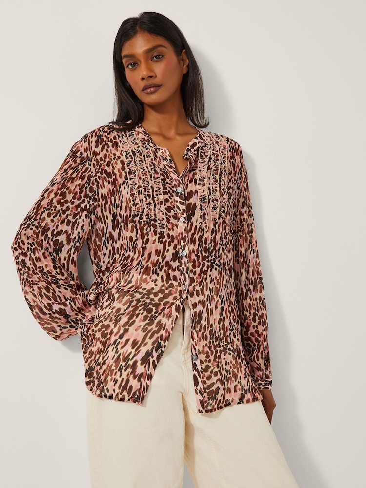 Monsoon Pink Sisi Animal Print shirts - Image 1 of 4