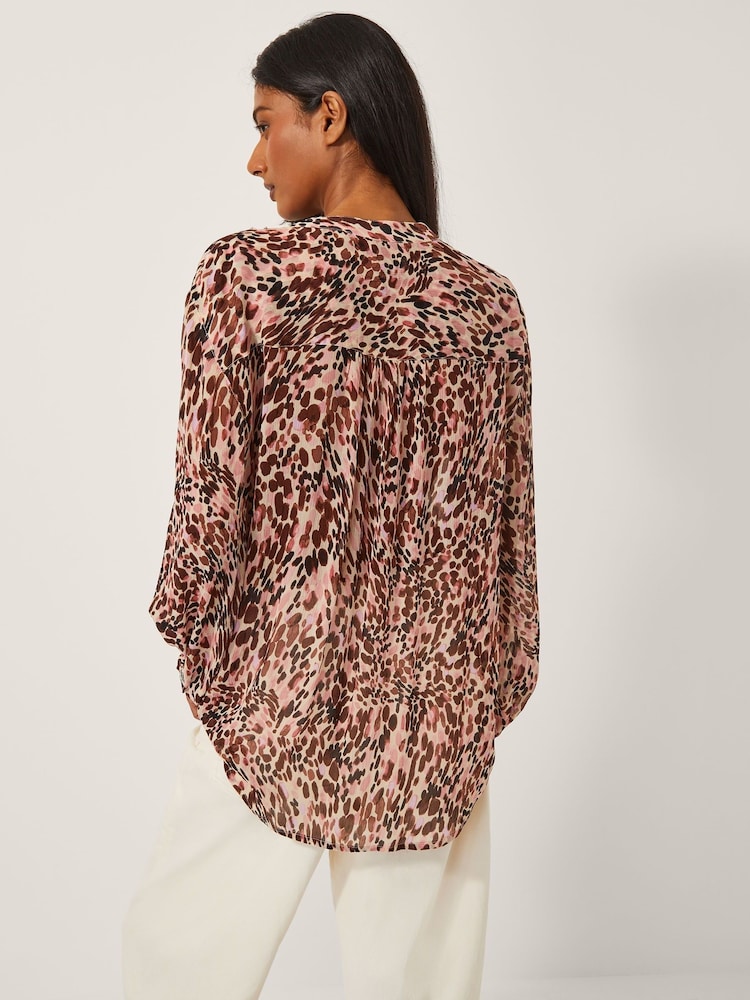 Monsoon Pink Sisi Animal Print shirts - Image 2 of 4