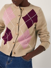 Monsoon Anne Argyle Knitted Cardigan - Imagem 4 de 4