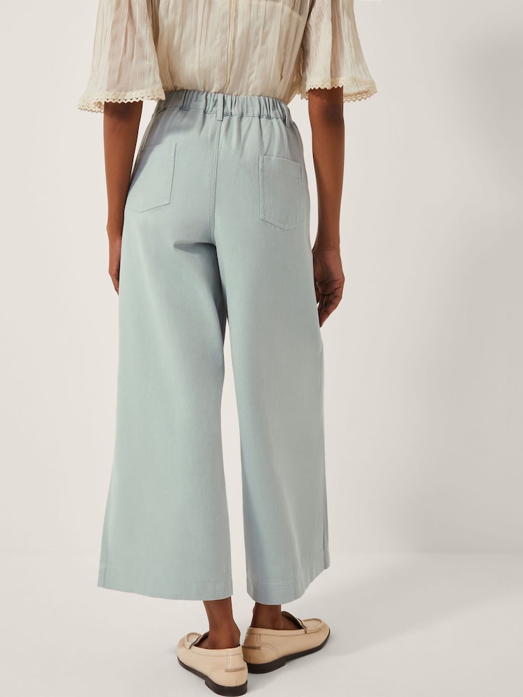 Monsoon Blue Ciara Cropped Wide Leg Jeans - Image 2 of 4