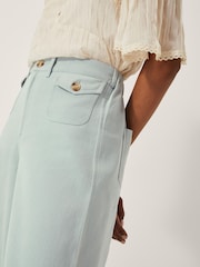 Monsoon Blue Ciara Cropped Wide Leg Jeans - Image 4 of 4