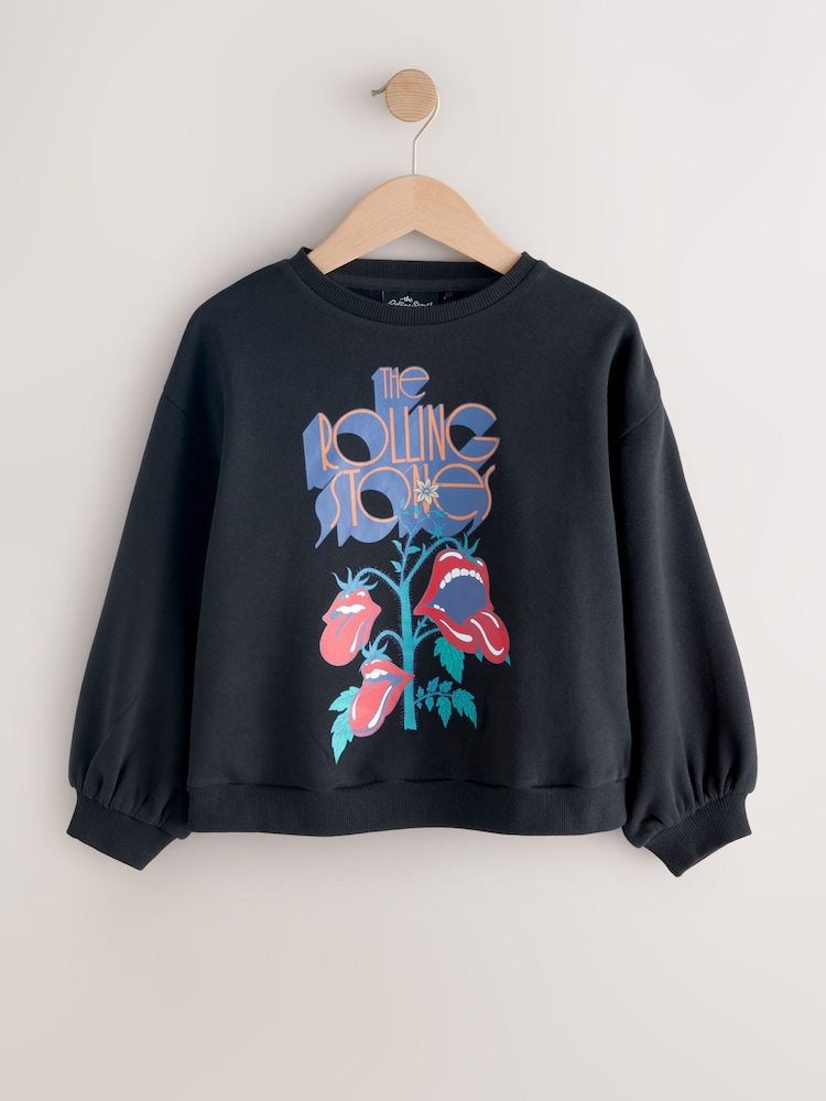 Black Rolling Stones Sweatshirt (3-16yrs) - Image 1 of 4