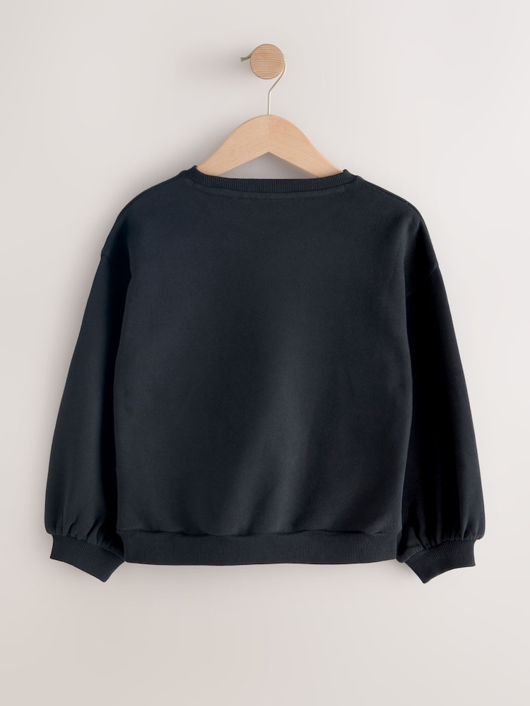 Black Rolling Stones Sweatshirt (3-16yrs) - Image 2 of 4