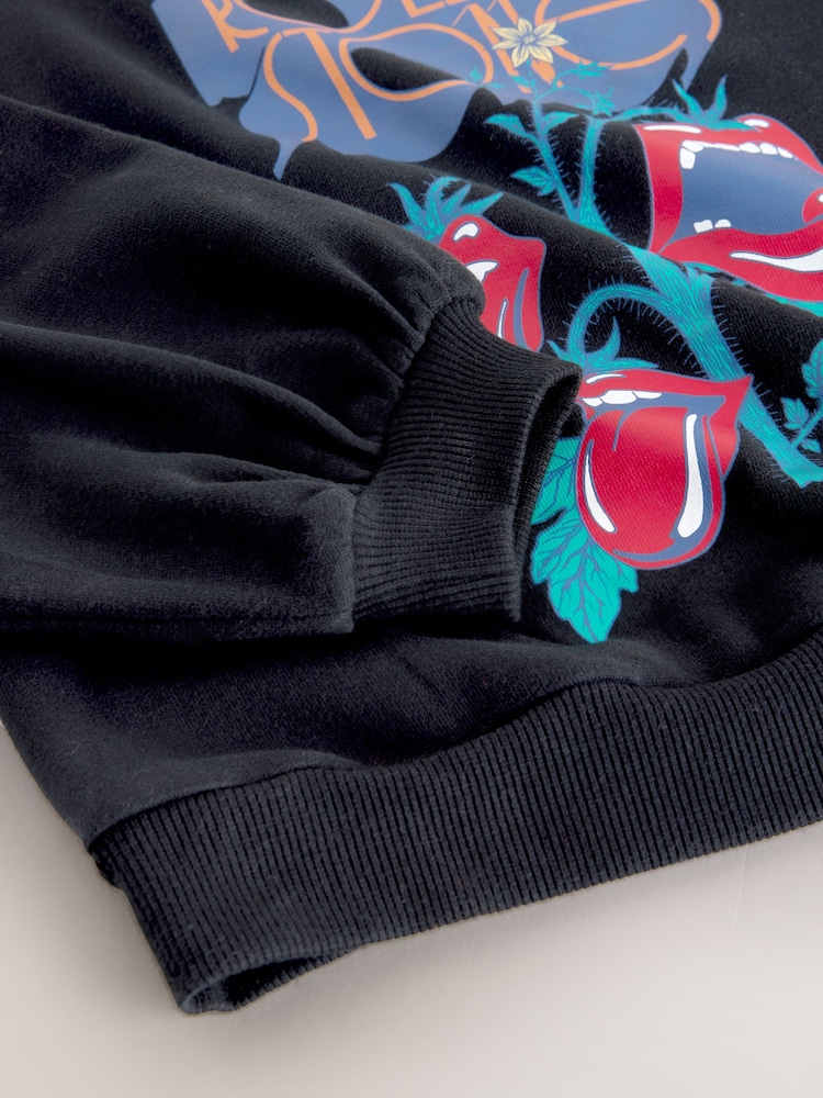 Black Rolling Stones Sweatshirt (3-16yrs) - Image 4 of 4